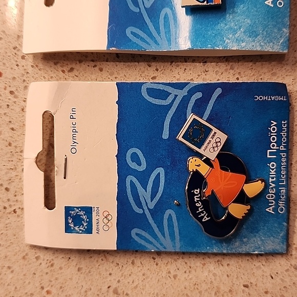 Lot of Three (3) Olympic Pins from 2004 Athens Greece Bid - Picture 2 of 5